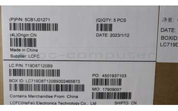 Lenovo 5CB1J01271 COVER Upper Case ASM_ENGL82SFNF_AB_BL_PC