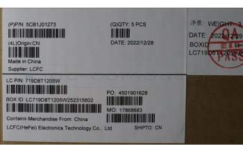 Lenovo 5CB1J01273 COVER Upper Case ASM_FRAL82SFNF_AB_BL_PC