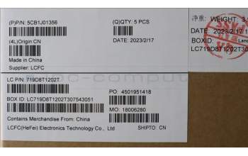 Lenovo 5CB1J01356 COVER Upper CaseASM_THAIL82SFNF_CG_BL_PC