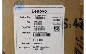 Lenovo 5CB1J01581 COVER Lower Case H 82SK STGY