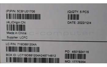 Lenovo 5CB1J01706 COVER Upper Case ASM_ARA L82QC NFP_CG