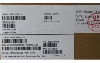 Lenovo 5CB1J01813 COVER Upper Case ASM_TC L82QG FPAG