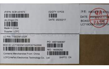 Lenovo 5CB1J01879 COVER Upper Case ASM_TUR L82QG NFPAG