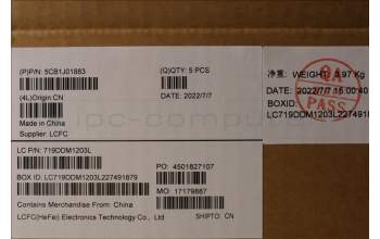 Lenovo 5CB1J01883 COVER Upper Case ASM_CZE/SLK L82QG NFPAG