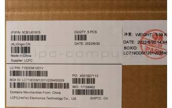 Lenovo 5CB1J01915 COVER Upper Case ASM_CZE/SLK L82QG NFPSG