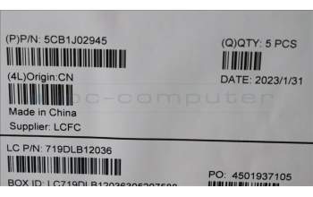 Lenovo 5CB1J02945 COVER Upper Case ASM_UKE L82U1 I/G_FP_U