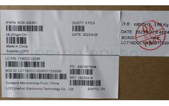 Lenovo 5CB1J04301 COVER Upper Case ASM_POR L82TF RGBOG