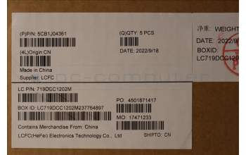 Lenovo 5CB1J04361 COVER Upper Case ASM_ITA L82TF WHOG