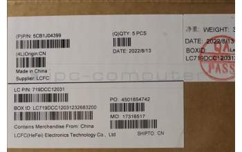 Lenovo 5CB1J04399 COVER Upper Case ASM_UKE L82TF WHSG