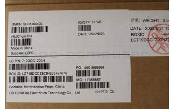 Lenovo 5CB1J04403 COVER Upper Case ASM_TC L82TF WHSG