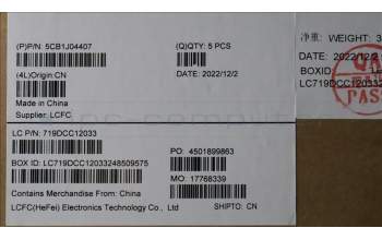 Lenovo 5CB1J04407 COVER Upper Case ASM_JPN L82TF WHSG