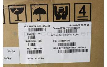 Lenovo 5CB1J04419 COVER Hinge Cover C 82SD PL_SG