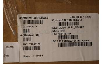 Lenovo 5CB1J05258 COVER UpperCaseASM_BEL C82SD PLCG NFPBL