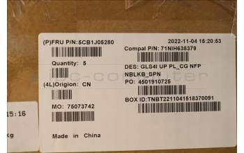 Lenovo 5CB1J05280 COVER UpperCaseASM_SPA C82SD PLCG NFPNBL