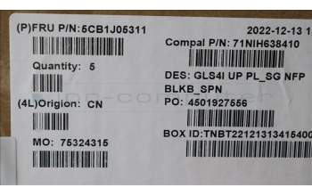 Lenovo 5CB1J05311 COVER UpperCaseASM_SPA C82SD PLSG NFPBL