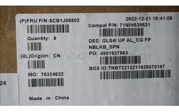 Lenovo 5CB1J08502 COVER UpperCaseASM_SPA C82SD ALCG FPNBL