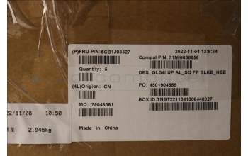 Lenovo 5CB1J08527 COVER UpperCaseASM_HBW C82SD ALSG FPBL