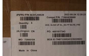 Lenovo 5CB1J08539 COVER UpperCaseASM_FRA C82SD ALSG FPBL