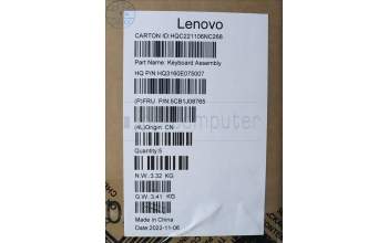 Lenovo 5CB1J08765 COVER Upper Case ASM_ITA H 82SN CLGY DIS