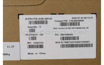 Lenovo 5CB1J09142 COVER Upper Case ASM_UKE C21DH MGNBL