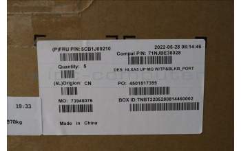 Lenovo 5CB1J09210 COVER Upper Case ASM_POR C21DJ MGBL