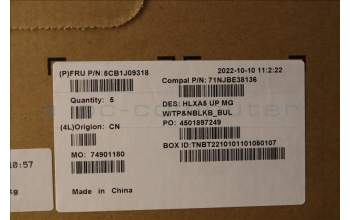 Lenovo 5CB1J09318 COVER Upper Case ASM_BUL C21DJ MGNBL