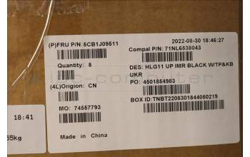 Lenovo 5CB1J09511 COVER Upper Case ASM_UKR C 82SA BLA