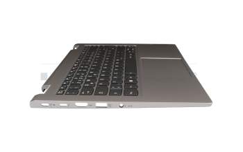 5CB1J10024 original Lenovo clavier incl. topcase DE (allemand) noir/gris avec rétro-éclairage