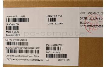 Lenovo 5CB1J10176 COVER Upper Case ASM_ENG L82T0