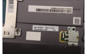 Lenovo 5CB1J11057 C-Cover with keyboard, Italian, Storm Grey, FingerPrint, UK