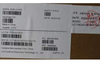 Lenovo 5CB1J11070 COVER Upper Case ASM_TC L82QF FPSG