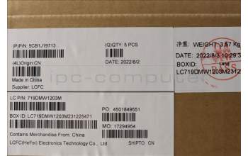 Lenovo 5CB1J19713 COVER Upper Case ASM_NORDIC L82V7 NFPAB