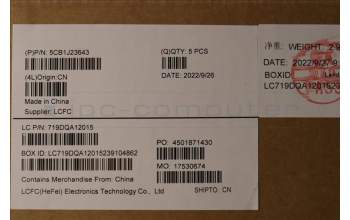 Lenovo 5CB1J23643 COVER Upper Case ASM_EURO ENG L82UT SG