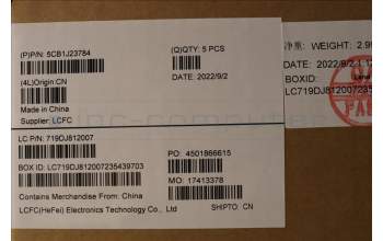 Lenovo 5CB1J23784 COVER Upper Case ASM_EURO ENGL82TK_DT