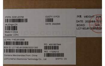 Lenovo 5CB1J23792 COVER Upper Case ASM_GERL82TK_DT