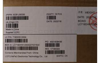 Lenovo 5CB1J30330 COVER LCD Cover L82TK_GLS DT YG