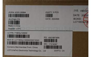 Lenovo 5CB1J30894 COVER Upper Case ASM_LA SPA L82UH FP BL