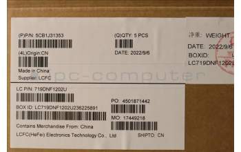 Lenovo 5CB1J31353 COVER Upper Case ASM_ENG L82U9 CLGY