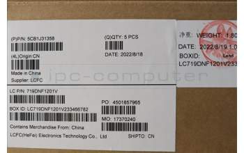 Lenovo 5CB1J31358 COVER Upper Case ASM_GER L82U9 CLGY