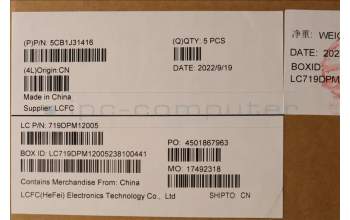 Lenovo 5CB1J31416 COVER Upper Case ASM_CZE/SLK L82TD