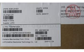 Lenovo 5CB1J31421 COVER Upper Case ASM_FRA/ENG L82TD