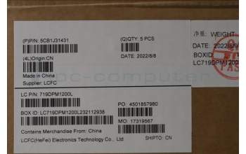 Lenovo 5CB1J31431 COVER Upper Case ASM_LA SPA L82TD