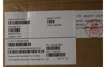 Lenovo 5CB1J31437 COVER Upper Case ASM_SWS L82TD