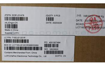 Lenovo 5CB1J31478 COVER Upper Case ASM_SWS L82UG OG_RGB