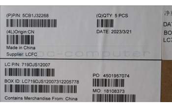 Lenovo 5CB1J32268 COVER Upper Case ASM_ITA L82UG SG_RGB