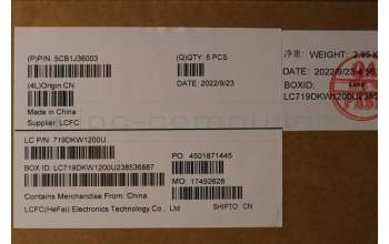 Lenovo 5CB1J36003 COVER Upper Case ASM_CZE/SLK L82TL SG