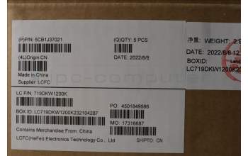 Lenovo 5CB1J37021 COVER Upper Case ASM_UKE L82TL SG