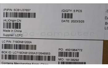 Lenovo 5CB1J37657 COVER Upper Case ASM_UKR L82V6 NFP_CG