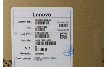 Lenovo 5CB1J38239 COVER Lower Case H 82VA STGY GY