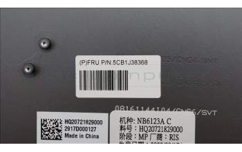 Lenovo 5CB1J38368 COVER Upper Case ASM_ILD H21EL STGY_8HD